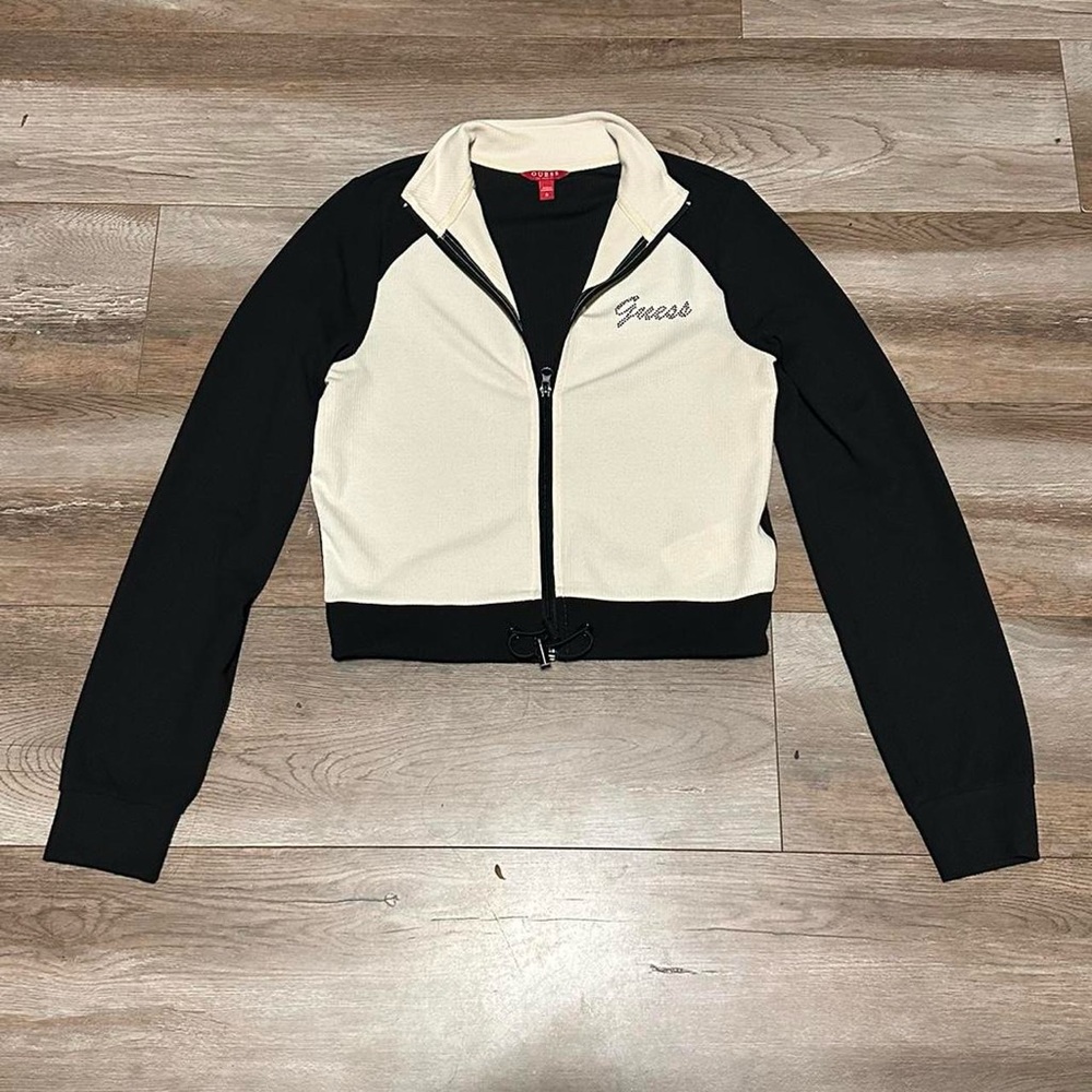 Guess Color Block Zip-Up Sweater - image 6